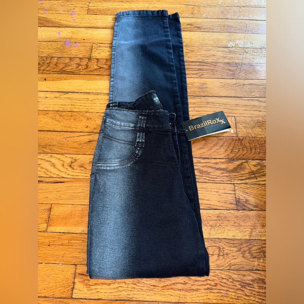 BrazilRoxx Women’s Ombre Black Skinny Jeans Size 4 NEW